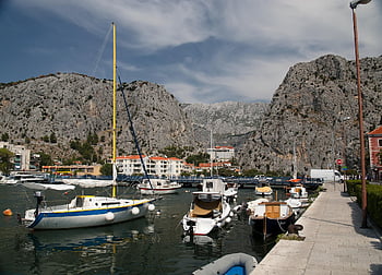 omish, croatia, sea, water, almissa, omiš, nature, sky, travel, wave, blue