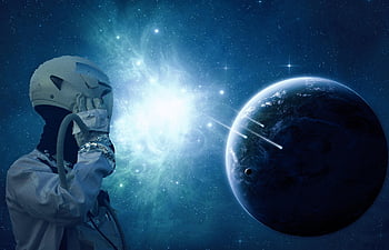astronaut, sci-fi, space Travel, spaceman, spacewalk, outer Space, astronomy, space, art, galaxy, universe