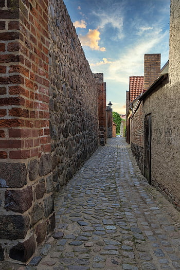 městská zeď, templin, uckermark, architektura, historický, historické centrum, středověk, kamenná zeď, zeď, budova, prohlížení památek