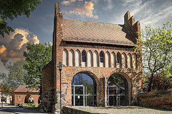 prenzlauerská brána, muzeum, starý, městská zeď, templin, uckermark, architektura, historický, historické centrum, středověk, kamenná zeď