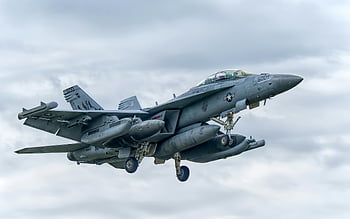 McDonnell Douglas F/A-18 Hornet, Americký vojenský tryskáč, let, zatažená obloha, Pokročilá letecká technologie, stíhací letoun, vojenských letadel, F/A-18 Hornet, americké námořnictvo, nás letectvo, stíhačka