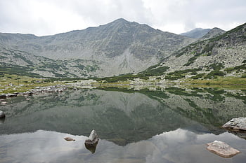 hora, krajina, jezero, natue, musala, vrcholek hory, Příroda, odraz, mraky, Rila hory, Bulharsko