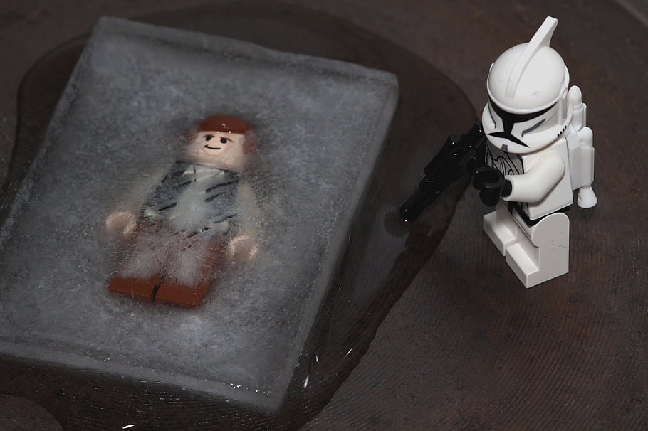 lego, hvězdné války, han solo, zamrzlý, sigma 105 mm, Projekt Clone 365, Rodinná tradice, Den 1, 365 dní, klon voják, blaster