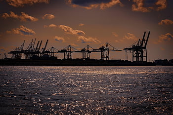 přístav, přístavních jeřábů, moře, oceán, nákladní dopravu, nakládací port, Příroda, kontejnerový přístav, nakládací jeřáby, Hamburg