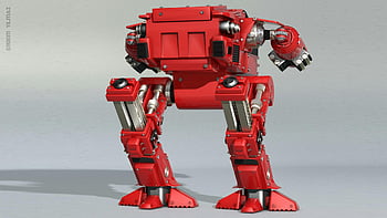 ρομπότ, Κόκκινο ρομπότ, ED209, ρομπότ sci-fi, φουτουριστικό ρομπότ, μηχανικό ρομπότ, ανθρωποειδές ρομπότ, ρομποτικός σχεδιασμός, ρομπότ τέχνης, απεικόνιση ρομπότ, τεχνολογία ρομπότ