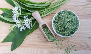byliny, sůl, zrna, pórek, bylinné soli, vegan, květinové tapety, medvědí česnek, Příroda, česneková sůl, květinové pozadí
