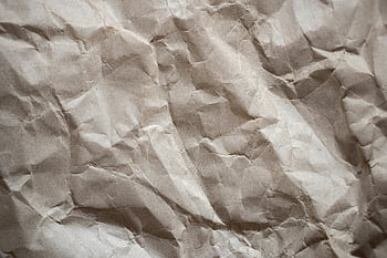 zmačkaný hnědý papír, Obrázek s vysokým rozlišením, Složité záhyby, papír textury, hnědý tlustý papír, zmačkaný povrch papíru, Podrobná textura, Detailní papír, papírové pozadí, zmačkaný papír, Textura hnědého papíru