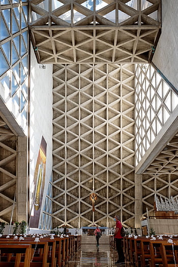 Templo de Montegrisa, Igreja, interiores, altar, bancos, bancos da igreja, Interiores de igrejas, arquitetura, arquitetura sacra, corredor, trieste