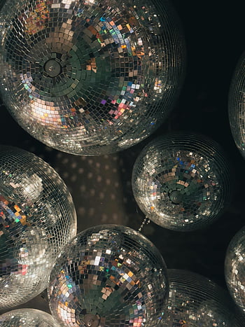 disco koule, Lesklé disco koule, živé vzory světla, Témata strany, detailní záběr na disko koule, různé tvary, různých velikostí, reflexní disko koule, Odrazy disco míče, Disco Ball Party, světlo disko koule