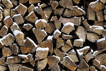 Brennholz, protokolliert, Winter, Textur, solide