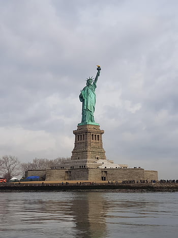 estatua, estatua de la Libertad, Nueva York, Estados Unidos de America, Art º, históricamente, Monumento, dólar, diosa, destino turístico, historia
