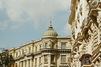akşam caddesi, süslü barok mimarisi, merkezi Riga, Letonya tarihi bölgesi, Barok Binalar, Riga mimarisi, tarihi yapılar, avrupa mimarisi, Cityscape, kentsel sahne, mimari detaylar