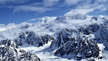 hora, sníh, vrchol, Aljaška Denali Mountain, Příroda, krajina, nebe, mrak, cestovat, Aljaška
