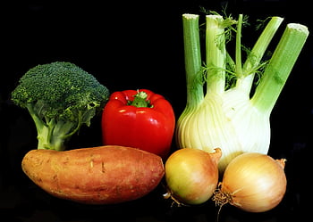zöldségek, édeskömény, paprika növény, brokkoli, hagyma, édesburgonya, egészséges, élelmiszer, főzés, táplálás, diéta