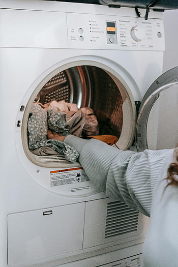 woman, loading, clothes, washing machine, modern, laundry, home, appliance, household, chores, domestic