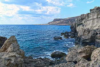 coast, cliff, sea, rocky Coast, rocks, nature, seaside, landscape, scenery, ayia Napa, cyprus
