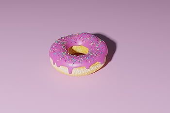 pink, donut, icing, dessert, cake, yummy, sugar, tasty, delicious, food, donuts