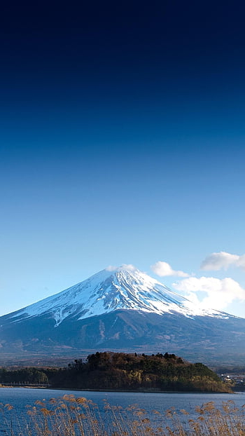 fuji, Vulkan, Japan, Fujiyama, Berg, Natur, Landschaft, iphonewallpaper, Kirschblüte, Sakura