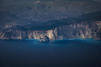 sea, coast, nature, cliff, ocean, water, mountains, rocks, island, greece, summer