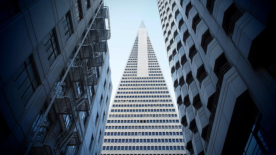 budov, mrakodrapy, mezník, San Francisco, Kalifornie, architektura, vzor, panoráma města, náladový, sanfrancisco, budova