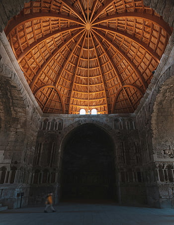 Amman Citadel, Jordan, historic dome, architectural beauty, monumental ceiling, ancient architecture, historic site, Middle East, cultural heritage, travel destination, historic building