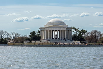 thomas Jefferson Memorial, memorial, washington, tidal Basin, clouds, sky, water, nature, dc, landmark