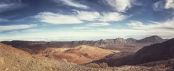 volcano, mountain, landscape, blue Sky, desert, sky, nature, teide, tenerife, rock, spain