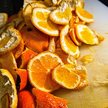 kůra, mandarinka, ovoce, oranžový, citrusové ovoce, citrus, jídlo, kompost