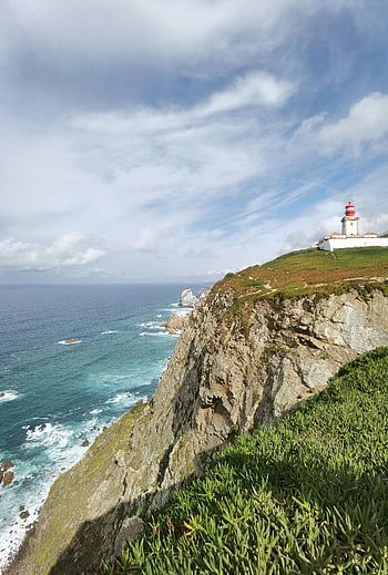 cabo da roca, maják, Atlantický oceán, Portugalsko, útesový pohled, scénický výstřel, dech beroucí, oceán, pobřežní čára, Přírodní krásy, cíl cesty