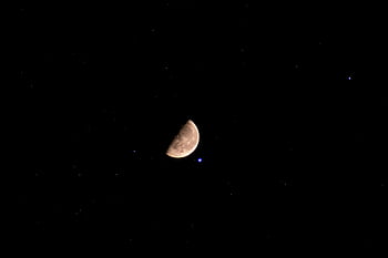 半月、 夜空、 きらめく星、 夜間、 天の、 天文学、 月面、 月相、 星空、 スターゲージング