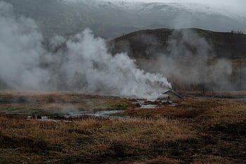 gejzer, ciepło, różnica temperatur, Islandia, zimno, komin, parowy, palić, Natura, termiczny, wulkaniczny
