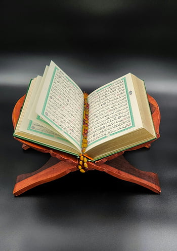 ramadán, Korán, Čtení Koránu, dřevěný stojan, modlitební korálky, duchovno, studie, islámský, Svatá kniha, náboženský, oddanost