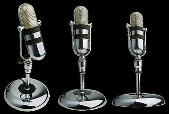 microphones, radio, sound, reportage, broadcast, vintage, retro, nostalgia, design, old, history