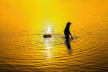 fishermen, fishermen Work On The River, river Craft, river Fishermen, river Women, rake Don't Cook Soup, countryside, river