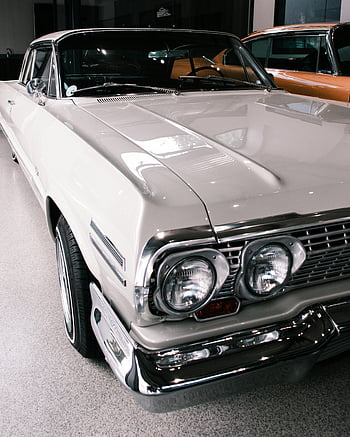 chevrolet impala, Chevrolet Impala z roku 1963, klasické auto, vintage design, Chromové detaily, detail, klasická Impala, Historické auto, Přehlídka aut, Chrome Trim