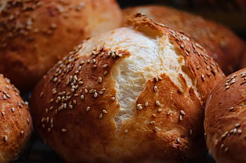 bun, sesame, baked Goods, baked, brown, crust, fresh, grain Bread, food, bakery, healthy