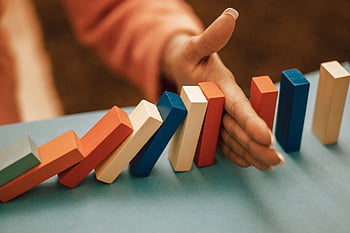 Zůstatek, domino, podnikání, riziko, strategie, pojem, hra, blok, finance, řetěz, akce