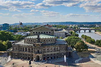 semperoper เดรสเดน, โรงละครโอเปร่า, อาคาร, สถาปัตยกรรม, ในเมือง, เมือง, ไหล, เดรสเดน, ภูมิประเทศ, เกาะในทะเลเมดิเตอร์เรเนียน, แซกโซนี