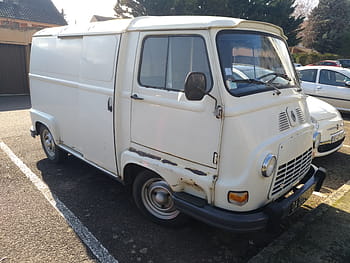 renault, Estafett, 1973, skåpbil, vit, klassisk, bil, chalon sur saone, 1,3, 39 hk, årgång