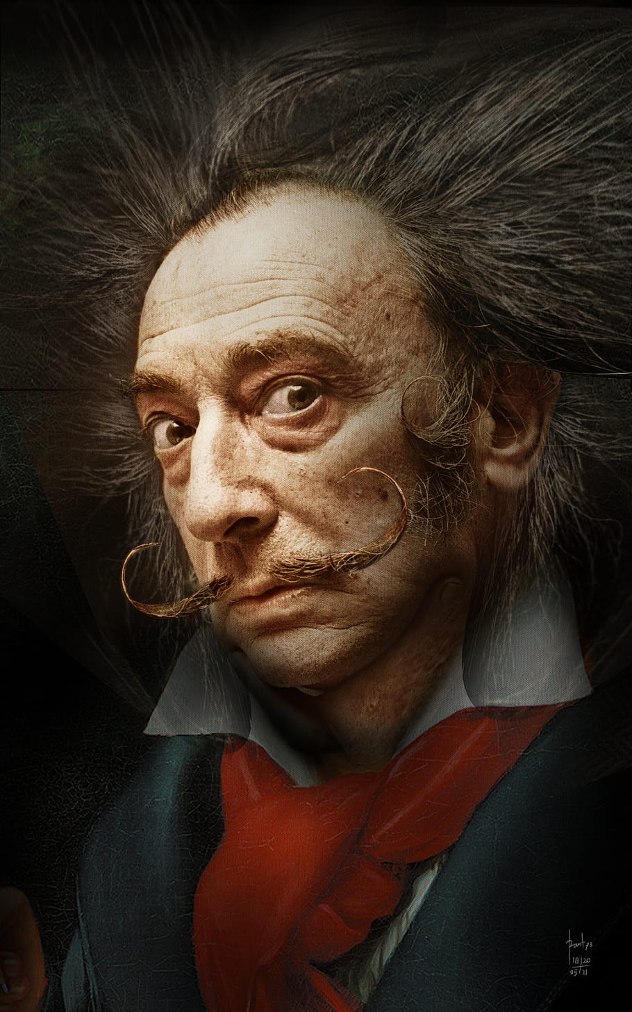 salvador, Dalí, digitální, umění, surrealismus, neo, moderní, bizarní