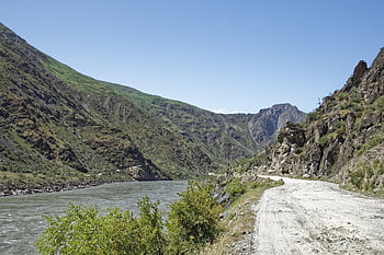 tajikistan, province Of Mountain-badakhshan, pamir, high Mountains, pandsch Valley, pandsch River, valley, flow, water, landscape, nature