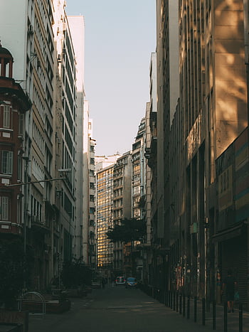 Brazílie, město, ulice, architektura, Sao Paulo, budov, mrakodrapy, městský