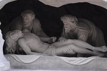 αγάλματα, pierre, εκσυγχρονίζω, τάφος, Ιησούς, άνδρες, νεκρός, σάβανο, πένθος, γλυπτική, πίστη