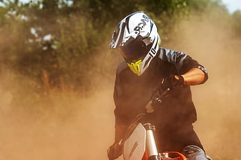 motorcycle, rider, motocross, dust, racing, motorcyclist, biker, race, enduro, competition, motorsport