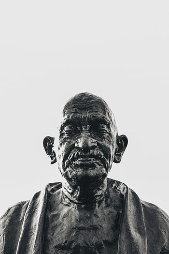 Mahátma Gándí, sochařství, brasilia, Brazílie, Monochromatická socha, Pozoruhodná socha, historická postava, Mírový vůdce, Advokát nenásilí, indická nezávislost, Světový vůdce