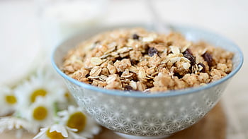 cereal, grain, cereals, cereal Bowl, breakfast, nourishment, food, healthy, key, meal, raisins