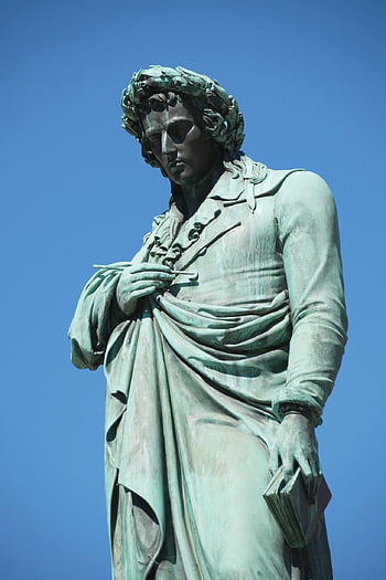 stuttgart, schiller, monument, sculpture, germany, poet, statue, schiller Monument, laurel Wreath