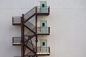 fire Escape, emergency Exit, building, architecture, fire Protection, outside Staircase, escape Route, stairs
