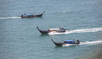 nautical Vessel, sea, beach, asia, thailand, andaman Sea, krabi, nature, island, travel, coastline