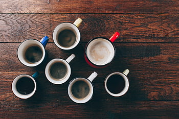 káva, pohár, džbánek, napít se, cappuccino, kávový šálek, espresso, aroma, horký, stůl, kofein